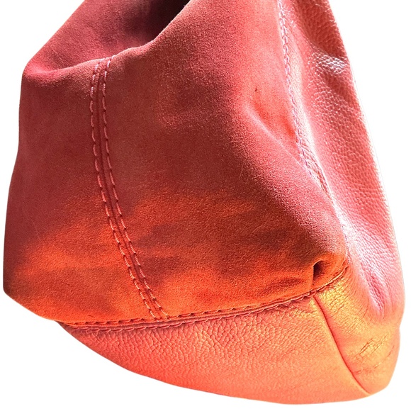 Vintage COACH Lexy Shoulder Bag Leather Suede Pink Ex-Large - Picture 6 of 8